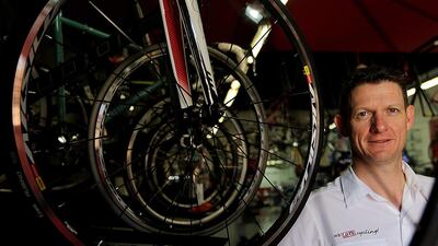Stewart Howison, CEO of Revolution Cycles in Dubai. Satish Kumar / The National