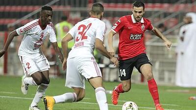 Al Ahli, in red, will meet Al Shabab on Sunday in their second match since the winter break. Hasan Alraesi / Al Ittihad