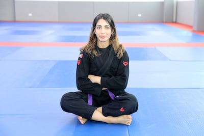 Emirati jiu-jitsu fighter Shamma Al Kalbani. Pawan Singh / The National