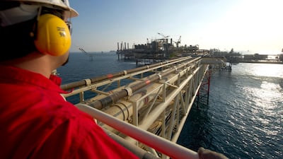 Adnoc's offshore Bu Haseer oilfield. The state producer has plans for a new gas strategy, which includes ambitions to become a net gas exporter. Photo Courtesy: Adnoc