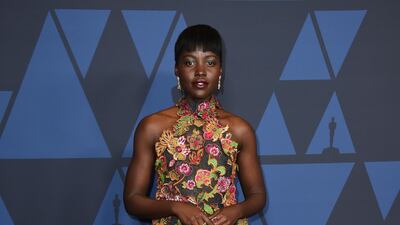 Lupita Nyong'o wears Givenchy at the 11th Annual Governors Awards gala hosted by the Academy of Motion Picture Arts and Sciences at the Dolby Theater in Hollywood on October 27, 2019. AP