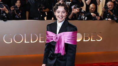 Actress Bella Ramsey in custom Prada. PA