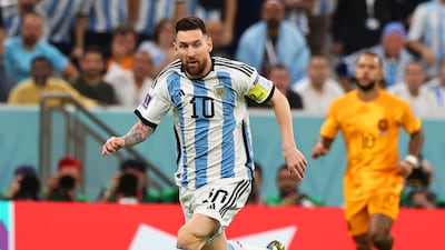 Lionel Messi on the attack for Argentina. EPA