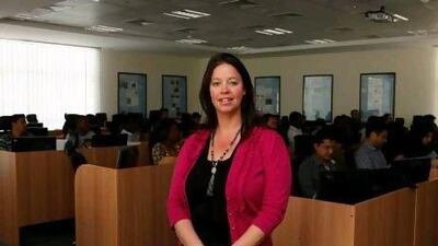 Deborah Williams, the director of petroleum engineering studies and a fellow at Heriot-Watt University in Dubai. Jeffrey E Biteng / The National