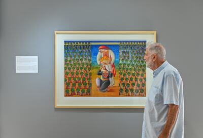 Palestinian Sliman Mansour will be exhibiting new work at this year's fair. Photo: William Parry