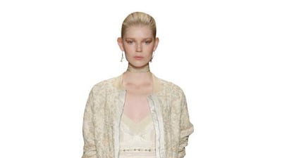 Spring/summer boho look on a models from Etro. Victor Boyko / Getty Images