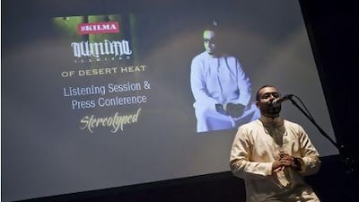 The Emirati hip-hop star Illmiyah. Antonie Robertson / The National