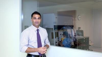 Amin Neghabat says his best investment was IVF to conceive his first son. Victor Besa for The National