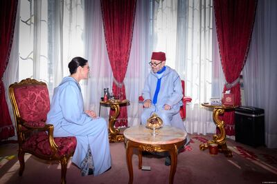Morocco's King Mohammed VI meets Fatima Ezzahra El Mansouri to appoint her as head of government, in Rabat. Reuters