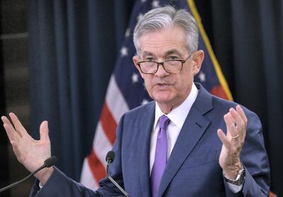 US Federal Reserve chairman Jerome Powell. AFP