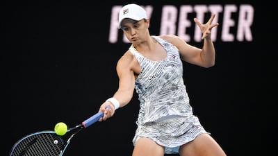 Ashleigh Barty dropped just one game against Lesia Tsurenko in the Australian Open first round on Monday. Reuters
