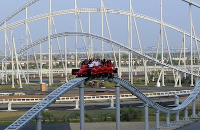 The Formula Rossa, which opened in 2010, is still the fastest roller coaster in the world. Ravindranath K / The National