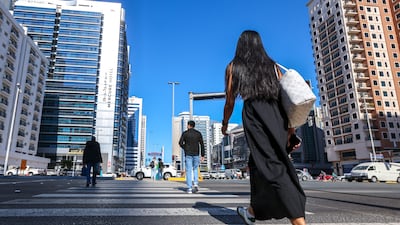 Abu Dhabi recorded 42,814 real estate transactions in 2025, data shows. Victor Besa / The National