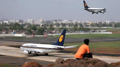Jet Airways had a consolidated debt of US$1.77 billion at the end of March. Prashanth Vishwanathan/ Bloomberg News