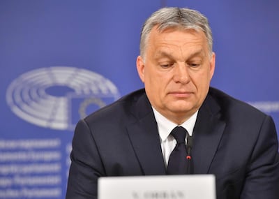 Former Hungarian prime minister Viktor Orban was among the first to support Benjamin Netanyahu after election results in Israel. AFP