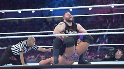 Kevin Owens will stand tall against Shane McMahon on Sunday at WWE Hell in a Cell. Image courtesy of WWE.