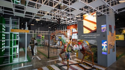 Visitors inside the Nigeria pavilion. Mahmoud Khaled/Expo 2020 Dubai