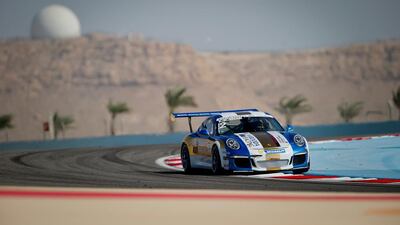 Karim Al Azhari and Al Nabooda Racing hope to come good when the Porsche GT3 Cup Challenge Middle East visits Dubai this week. Courtesy Jorge Ferrari