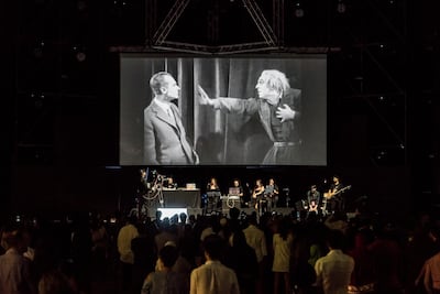 A cineconcert at Dubai Design District. Courtesy Cinema Akil