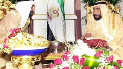 Sheikh Khalifa marks the passing of Sheikh Saqr by paying tribute to Rulers whose memory and immortal work will be remembered for generations.