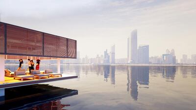 The sale prices for Waterlovt’s floating homes start at Dh4.4 million for a 180-square-metre unit. Courtesy Waterlovt / Belevari Marine