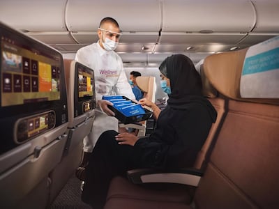 Etihad has extended free Covid-19 testing for passengers flying from Abu Dhabi until March 2021. Courtesy Etihad