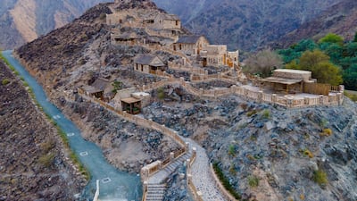 Najd Al Meqsar is on a mountain crowned by a 300-year-old fortress in Khor Fakkan. Photo: Sharjah Collection