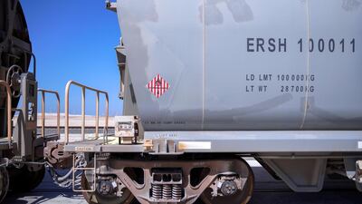 The depot in Mirfa serves as the centre of operations for Etihad Rail