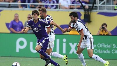 Kaka of Orlando City SC shown in a friendly against West Bromwich Albion on Wednesday in Orlando. Alex Menendez / Getty Images / AFP / July 15, 2015