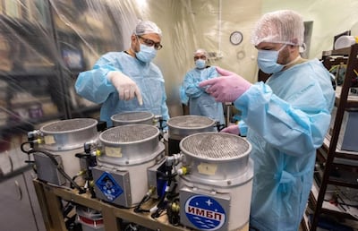 Roscosmos researchers have created a 'miniature hotel' for the mice used in the research mission. Photo: Roscosmos / Telegram