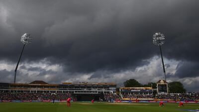But the match eventually got underway, but instead of a 50-over match, it was going to be a 20-over one. Fans were happy. Something's better than nothing. Michael Steele / Getty Images