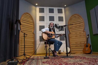 Idris Phillips recording his album 'Star by Moon'. Clint McLean for The National