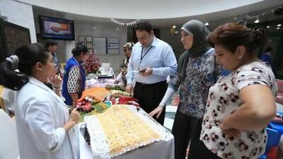 First Ramadan Bazaar featuring the work of patients working in the DIY (Do-It-Yourself) project to learn vocational skills. The items featured in the bazaar are made by patients for sale and the profit goes to patients at Sheikh Khalifa medical centre in Abu Dhabi. Ravindranath K / The National