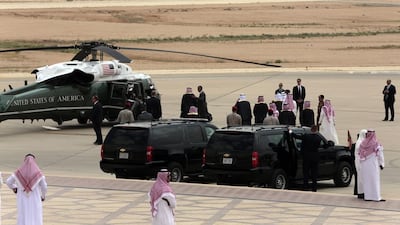 The US president is expected to focus talks with with GCC leaders on regional stability, counterterrorism including the fight ISIL and al Qaeda and Iran. Hasan Jamali/AP Photo