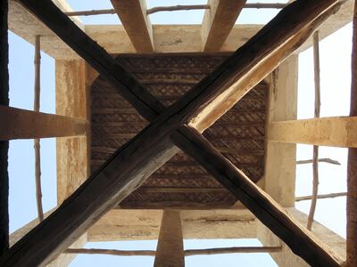 A view of the wind tower at Alawi House on Bahrain's Unesco World Heritage List-inscribed Pearling Path. Timothy Power