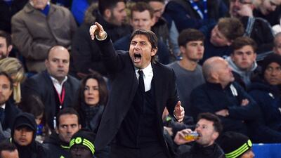 Antonio Conte's Chelsea are on track for another win when they host Middlesbrough. Facundo Arrizabalaga / EPA