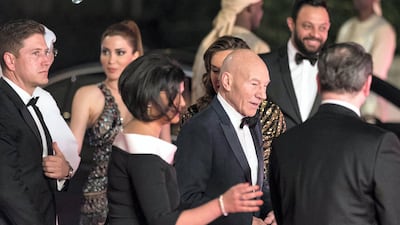 Stewart walks the red carpet at the Dubai International Film Festival. Christopher Pike / The National