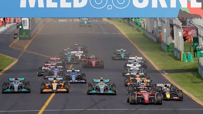 Charles Leclerc leads the Formula One Australian Grand Prix . AFP
