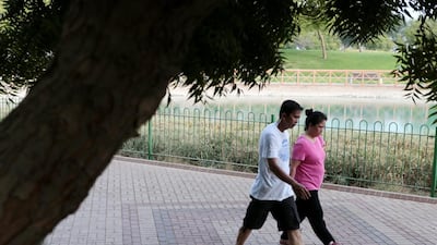 The app currently only works with Fitbit or Jawbone fitness devices but will be available in other platforms next month. Christopher Pike / The National