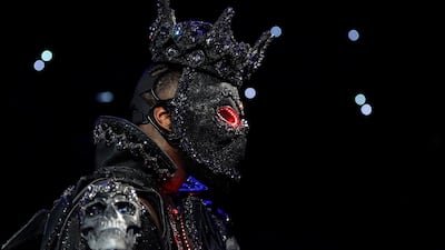 Deontay Wilder enters the ring prior to the Heavyweight bout. AFP