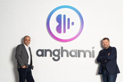 Anghami co-founders Eddy Maroun, left, and Elie Habib.