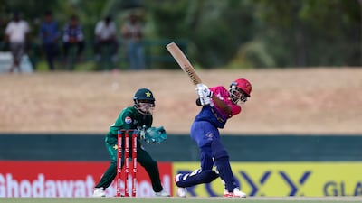 Theertha Satish hit five fours in her innings of 40