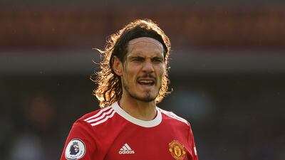 Manchester United's Edinson Cavani on Saturday. PA