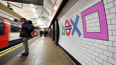 The Sony Playstation Action Buttons are seen displayed around Oxford Circus Station as the PS5 went on sale in London in November. Alex Davidson / Getty Images