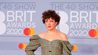Annie Mac arrives at the Brit Awards 2020 at The O2 Arena on Tuesday, February 18, 2020 in London, England. AFP