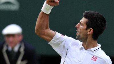 Novak Djokovic beat the dangerous Tommy Haas in straight sets.