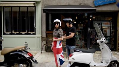 The upmarket Garuso-gil area of Gangnam in Seoul. Seoul is emerging as Asia's new fashion showcase. Ed Jones / AFP