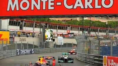 Mark Webber raced ahead of his rivals from pole to the chequered flag on the winding streets of Monte Carlo last year. Tom Gandolfini / AFP