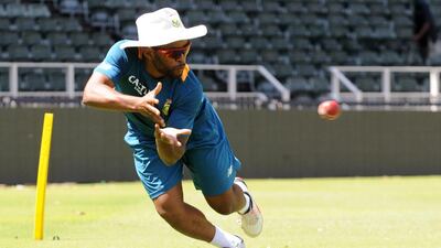 Themba Bavuma during the South African national cricket team training session at Wanderers Stadium on January 12, 2016 in Johannesburg, South Africa. Lee Warren/Gallo Images