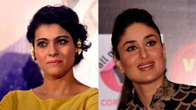Kajol, right, and Kareena Kapoor. AFP Photo